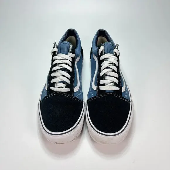 Vans Off The Wall Old Skool Slate Blue Athletic Skate Shoes Men's Size 13 - Picture 6 of 10